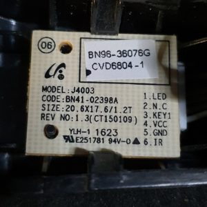 Bouton avec récepteur IR télé SAMSUNG UE32J4000AW Référence: BN41-02398A – Image 4