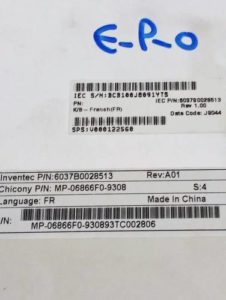 Toshiba M305 S4907 M305D S4830 Clavier MP-06863US-9204 AEBL5U00150-US