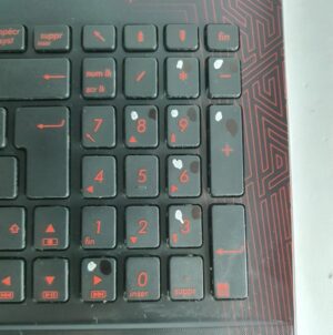 Carter Clavier + Clavier Pc Asus R510J Rouge Et Noir – Image 2