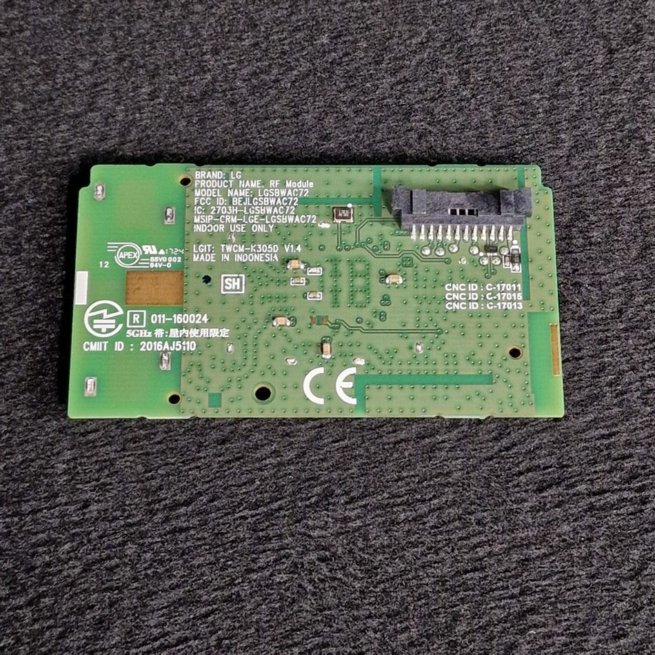 Module Wifi Télé Lg 65UJ630V-ZA Référence: LGSBWAC72 – Image 2