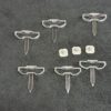Ensemble 2 clips de maintien et 6 supports des réflecteurs télé Lg 55UK6200PLA