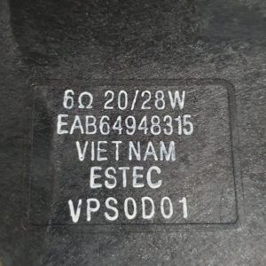 Ensemble haut parleurs Télé Lg OLED65CX6LA Référence: EAB64948315 + EAB64948316 – Image 3