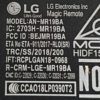 Télécommande neuve télé Lg 65UM7510PLA Référence: AN-MR19BA – Image 5