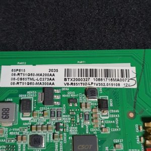 Carte mère télé TCL 65P615 Référence: 40-RT51G2-MAB2HG (RT51G RT2851) – Image 4