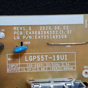 Carte d'alimentation télé Lg 55UP75006LF Référence: EAX68284302 (1.0) – Image 4