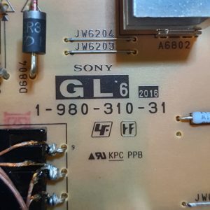 Carte d'alimentation télé Sony KD-55XG75005 Référence: APS-395/B (1-980-310-31) – Image 5