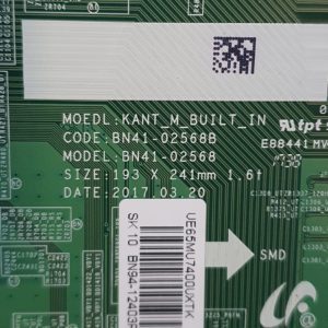 Carte mère Télé Samsung UE65MU6405U Référence: BN41-02568B (BN94-12403R) – Image 6