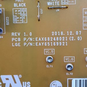 Carte d'alimentation télé Lg 65SM8200PLA Référence: EAX68248021 (2.0) – Image 5