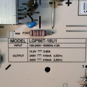 Carte d'alimentation télé Lg 86UM7600PLB Référence: EAY64888601 – Image 4