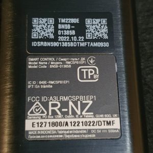 Télécommande recharge solaire télé Samsung QE65QN85BAT Référence: BN59-01385B – Image 3