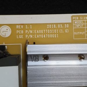 Carte d'alimentation télé Lg 49SK8500PLA Référence: EAX67703101 (1.6) – Image 4