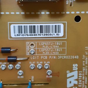 Carte d'alimentation télé Lg 55UN71006LB Référence: EAX67865201 (1.7) – Image 3