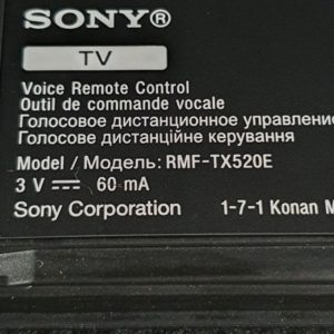 Télécommande vocale neuve télé Sony KD-55X81J Référence: RMF-TX520E – Image 4