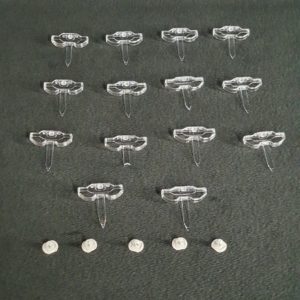 Ensemble de 14 supports et 4 clips des réflecteurs télé Lg 70UN71006LA