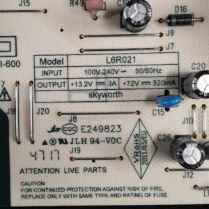 Carte d'alimentation télé Lg 55UJ620V-ZA Référence: L6R021 – Image 6