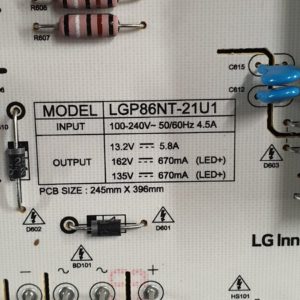 Carte d'alimentation télé Lg 86UQ80009LB Référence: EAY65895562 – Image 3