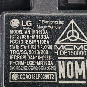 Télécommande Lg Référence: AN-MR19BA – Image 6
