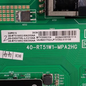 Carte mère télé Tcl 50P615 Référence: 40-RT51W1-MPA2HG – Image 4