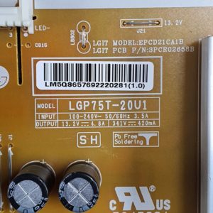 Carte d'alimentation télé Lg 75UP75006LC Référence: EAX6903802 (1.0) – Image 3