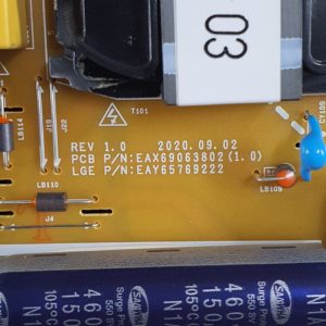 Carte d'alimentation télé Lg 75UP75006LC Référence: EAX6903802 (1.0) – Image 4