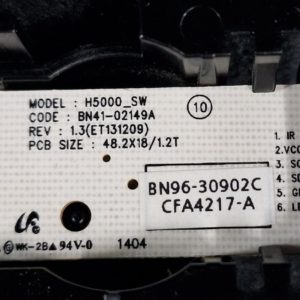 Module bouton power télé Samsung UE50H6200AW Référence: BN41-02149A – Image 3