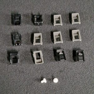 Ensemble de 12 supports des diffuseurs + 2 clips de maintien de l’interface des barres LEDS télé Samsung UE46F6400AW