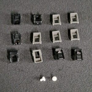 Ensemble de 12 supports des diffuseurs + 2 clips de maintien de l’interface des barres LEDS télé Samsung UE46F6400AW