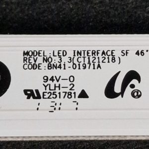 Interface de connexion des barres LEDS télé Samsung UE46F6400AW Référence: BN41-01971A – Image 3