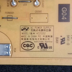 Carte d'alimentation télé Sony KE-55XH9005 Référence: AC21202-1LF (100613424) – Image 4